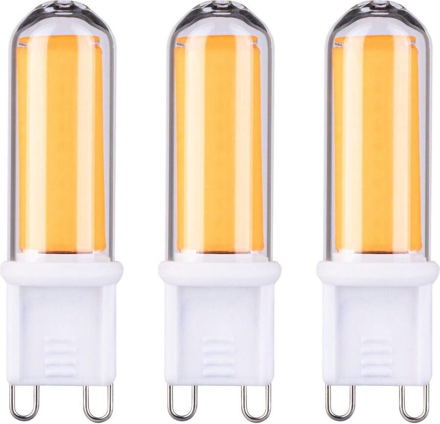 Paulmann Led-verlichting Stiftsockel 3-pack Glas G9 470lm 4 6W 2700K 230V