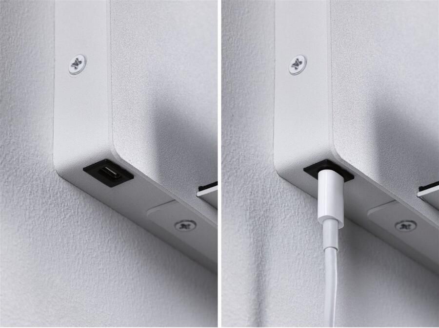 Paulmann Led-wandlamp Halina 3W USBC 230V 2700K Kunststof Metaal - Foto 3