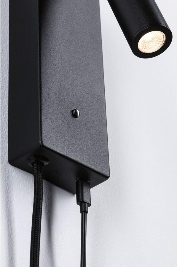 Paulmann Led-wandlamp Hulda 2 5W USBC 230V 3000K Metaal - Foto 4