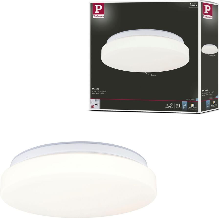 Paulmann Led-wandlamp LED wandlamp Luiana IP44 HF-sensor wit meerdere helderheidsniveaus kleurwisselaar kleurregeling - Foto 2