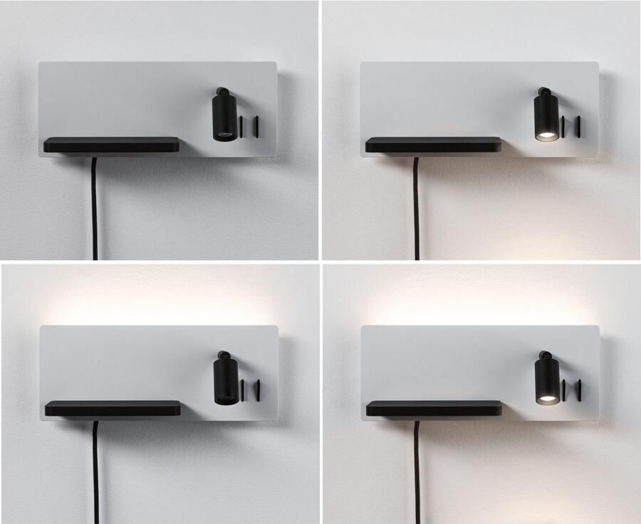 Paulmann Led-wandlamp Serra 2700K 650lm 200lm 230V 5 1x2 6W (1 stuk) - Foto 8