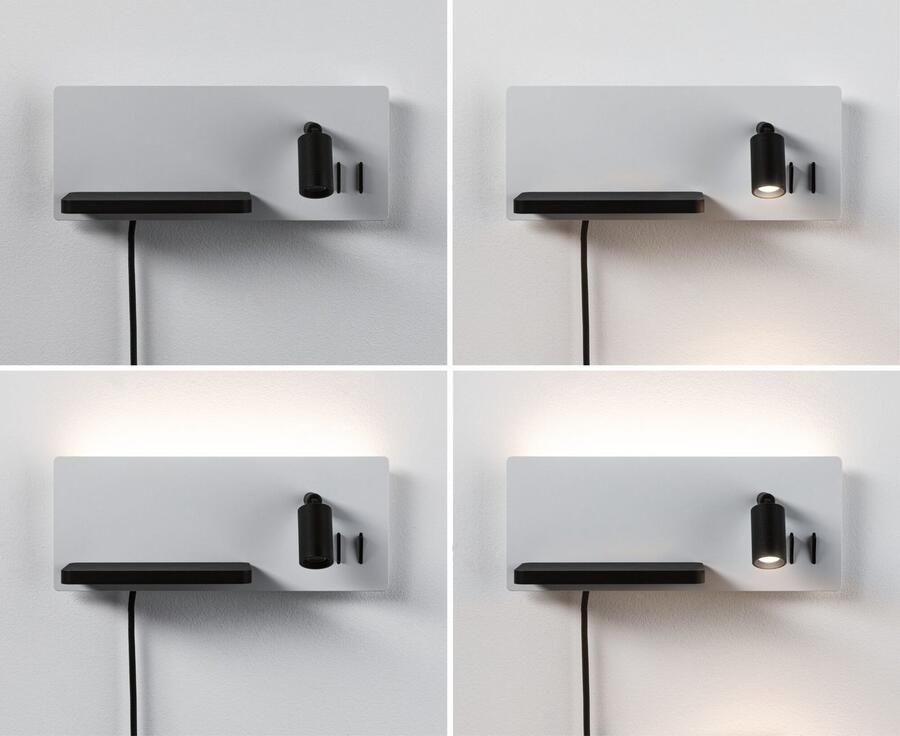 Paulmann Led-wandlamp Serra 2700K 650lm 200lm 230V 5 1x2 6W (1 stuk) - Foto 8