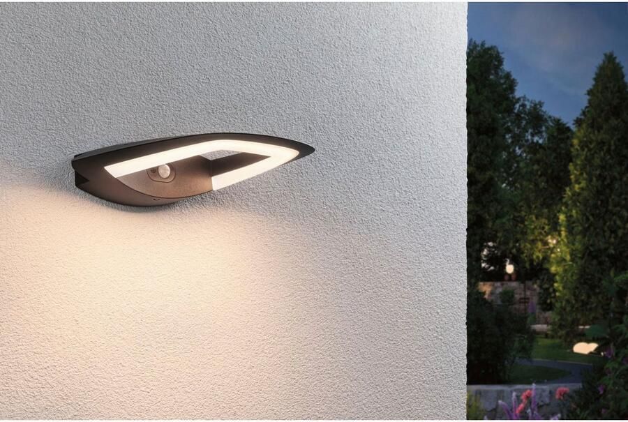 Paulmann Led-wandlamp voor buiten 230V Akena PIR Antraciet - Foto 4