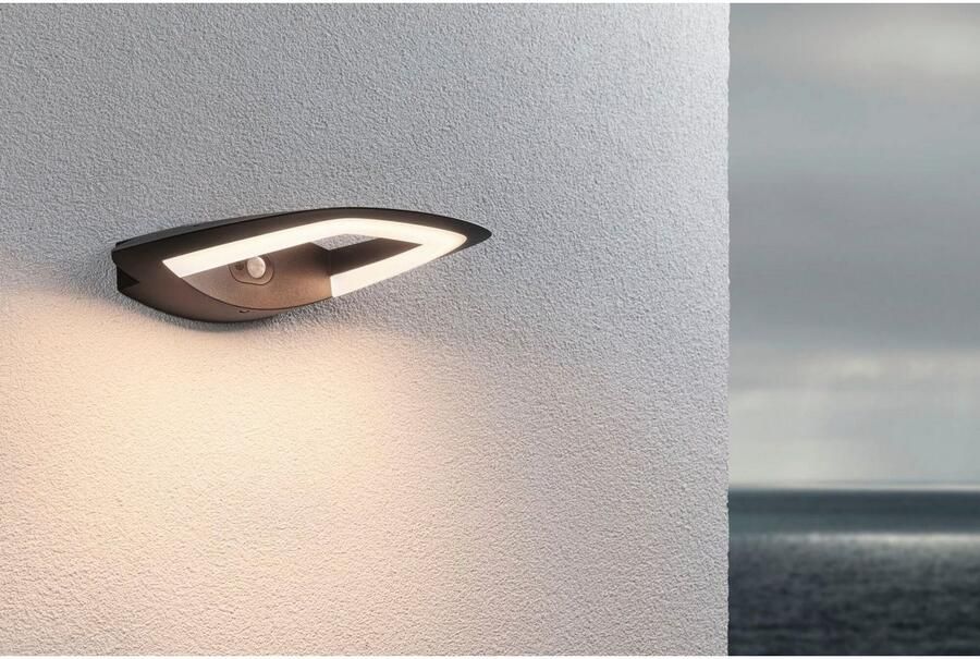 Paulmann Led-wandlamp voor buiten 230V Akena PIR Antraciet - Foto 5