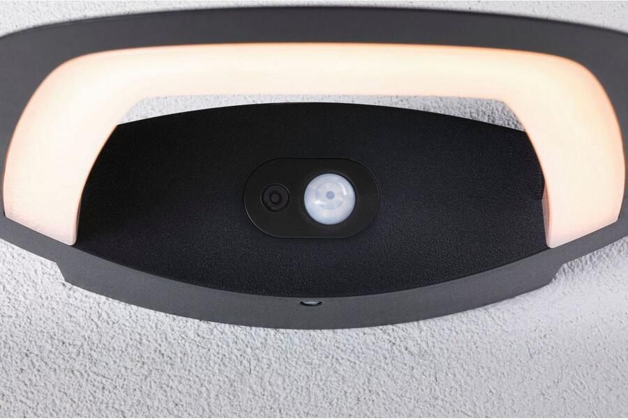 Paulmann Led-wandlamp voor buiten 230V Akena PIR Insect friendly Antraciet - Foto 8