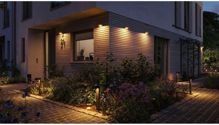 Paulmann Led-wandlamp voor buiten 230V Capea Aluminium Antraciet Insect friendly (1 stuk) - Foto 7