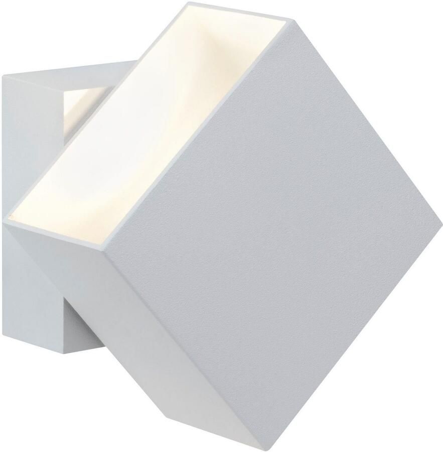 Paulmann Led-wandlamp voor buiten 230V Cybo LED 2x3 5W 230V IP65 vierkant 100x100mm Grijs Aluminium (1 stuk) - Foto 4