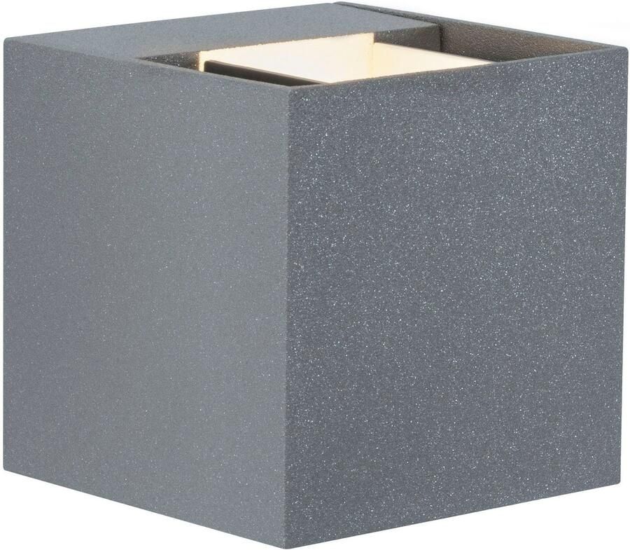 Paulmann Led-wandlamp voor buiten 230V Cybo LED 2x3 5W 230V IP65 vierkant 80x80mm Grijs Aluminium (1 stuk) - Foto 2