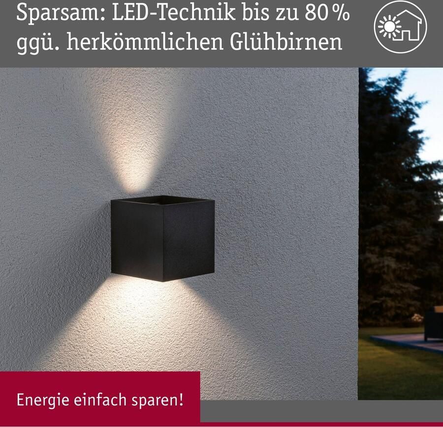Paulmann Led-wandlamp voor buiten 230V Cybo RGBW Zigbee 2000-6500K Antraciet (1 stuk)