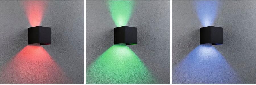 Paulmann Led-wandlamp voor buiten 230V Cybo RGBW Zigbee 2000-6500K Antraciet (1 stuk) - Foto 11