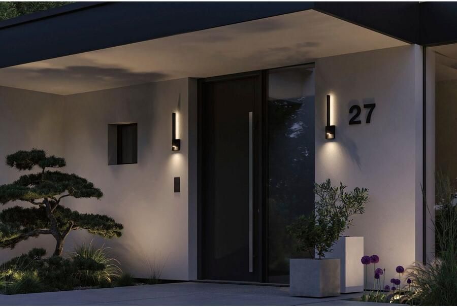 Paulmann Led-wandlamp voor buiten 230V Levka 13 5W IP44 3000K Antraciet - Foto 9