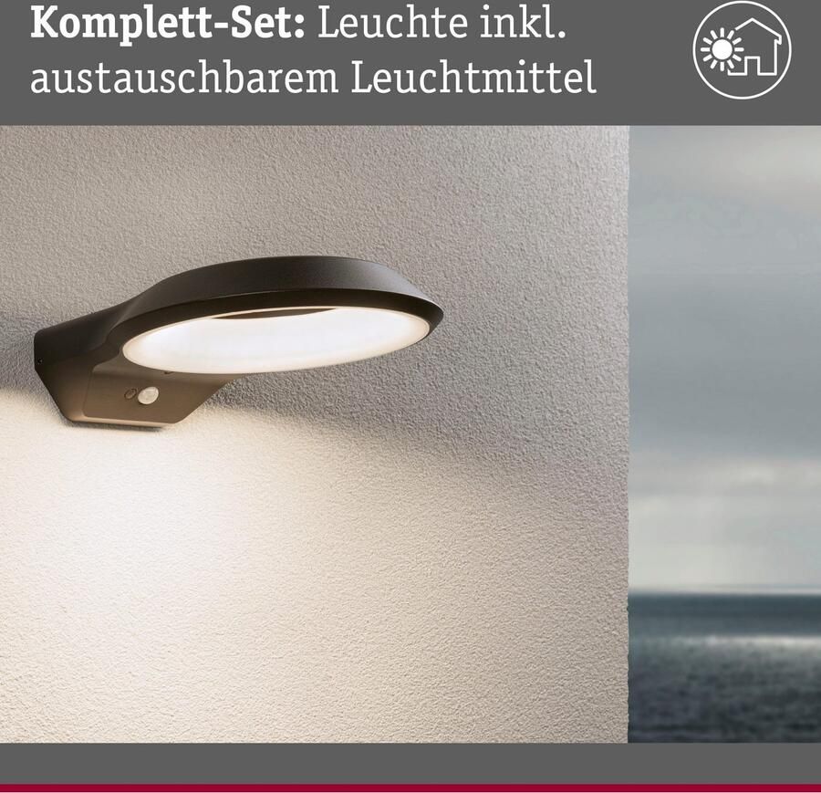 Paulmann Led-wandlamp voor buiten Anela 230V antraciet IP44 - Foto 3