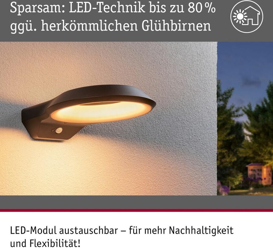 Paulmann Led-wandlamp voor buiten Anela 230V insectvriendelijk - Foto 4