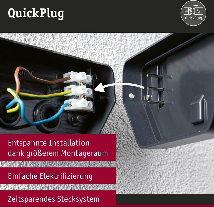Paulmann Led-wandlamp voor buiten Anela 230V insectvriendelijk - Foto 3