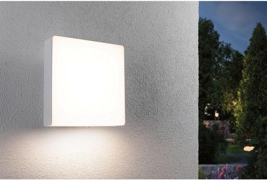 Paulmann Led-wandlamp voor buiten Azalena IP44 250x97mm 3000K 8 5W 700lm 230V kunststof aluminium (1 stuk) - Foto 6