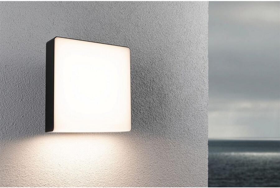 Paulmann Led-wandlamp voor buiten Azalena IP44 250x97mm 3000K 8 5W 700lm 230V kunststof aluminium (1 stuk) - Foto 4