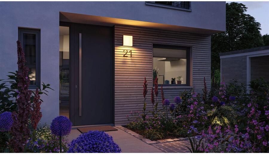 Paulmann Led-wandlamp voor buiten Azalena IP44 250x97mm 8 5W 700lm 230V kunststof aluminium Smart Home Zigbee 3.0 bewegingssensor met hoogfrequentiesensor (1 stuk) - Foto 6