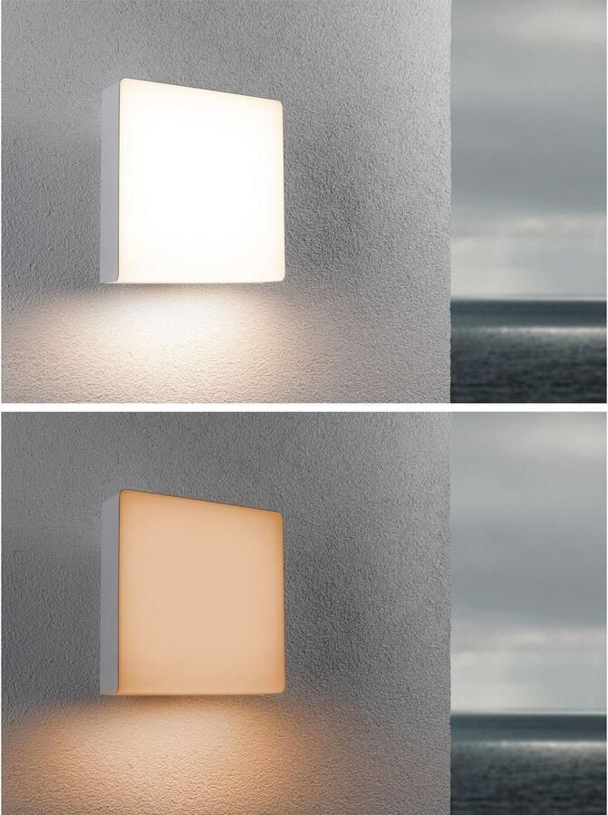 Paulmann Led-wandlamp voor buiten Azalena IP44 250x97mm 8 5W 700lm 230V kunststof aluminium Smart Home Zigbee 3.0 bewegingssensor met hoogfrequentiesensor (1 stuk) - Foto 5