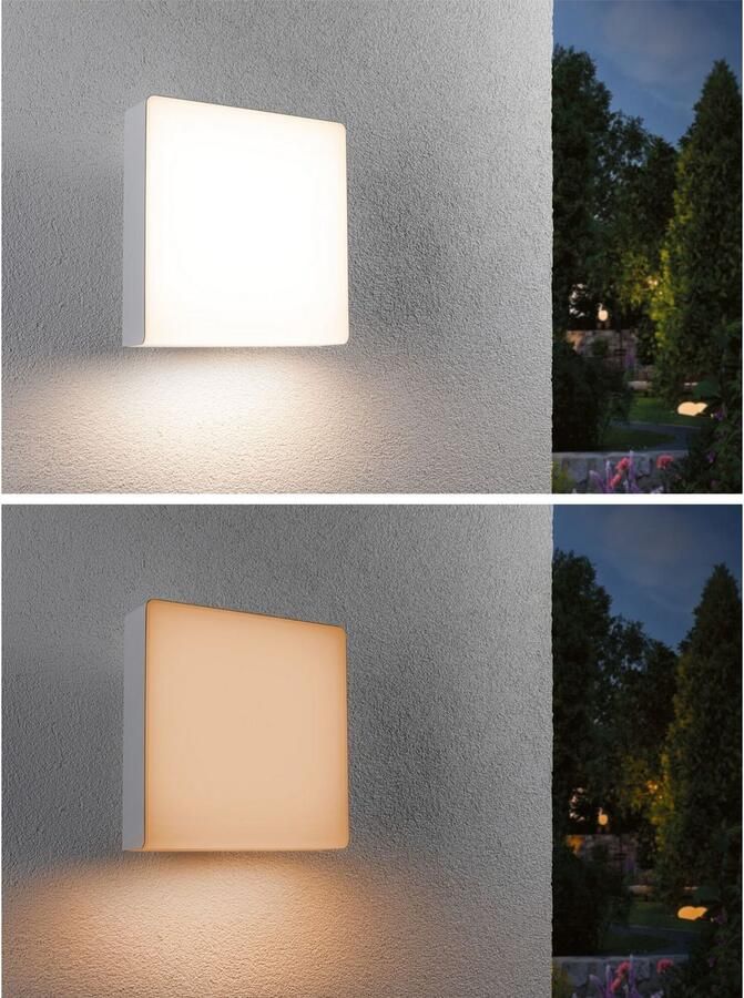 Paulmann Led-wandlamp voor buiten Azalena IP44 250x97mm 8 5W 700lm 230V kunststof aluminium Smart Home Zigbee 3.0 bewegingssensor met hoogfrequentiesensor (1 stuk) - Foto 6