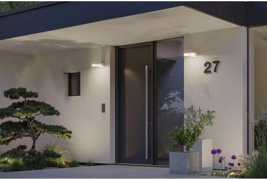 Paulmann Led-wandlamp voor buiten Capea IP44 231mm 3000K 700lm 230V aluminium (1 stuk) - Foto 3