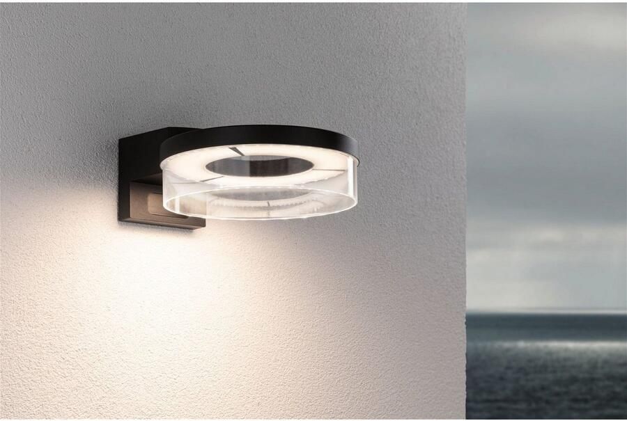 Paulmann Led-wandlamp voor buiten Capea IP44 231mm 3000K 700lm 230V aluminium (1 stuk) - Foto 6