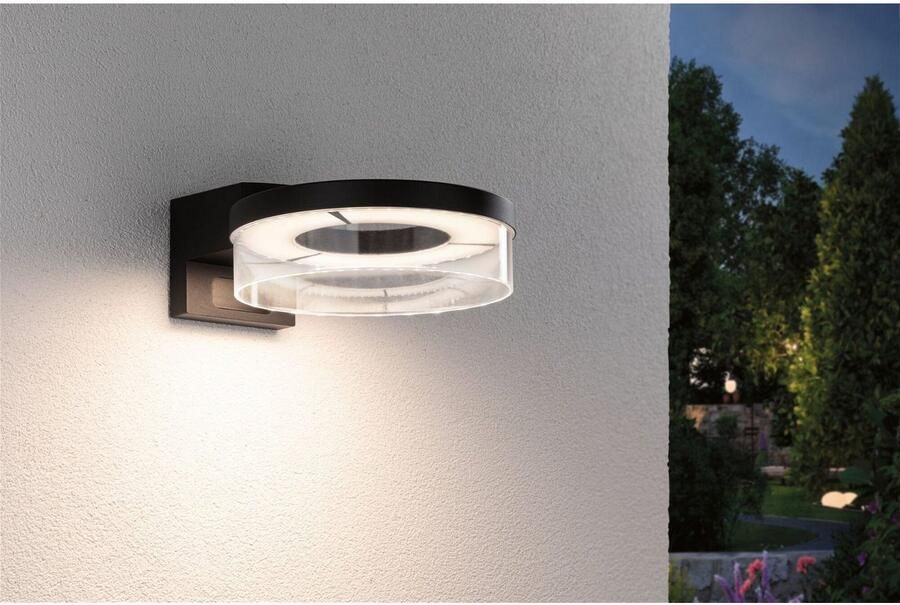 Paulmann Led-wandlamp voor buiten Capea IP44 231mm 3000K 700lm 230V aluminium (1 stuk) - Foto 7