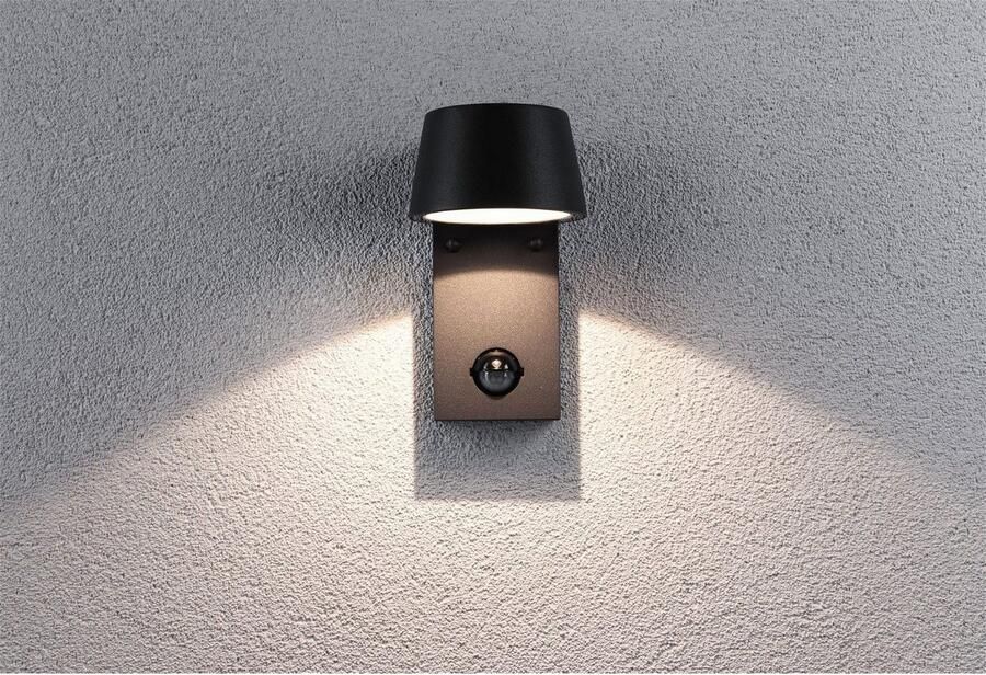 Paulmann Led-wandlamp voor buiten Capea IP44 96x153mm 3000K 6W 500lm 230V antraciet aluminium (1 stuk) - Foto 3