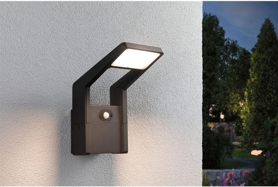 Paulmann Led-wandlamp voor buiten Juntea IP44 140x217mm 3000K 11W 900lm 230V Antraciet Aluminium (1 stuk) - Foto 4