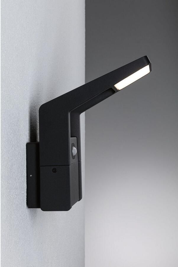 Paulmann Led-wandlamp voor buiten Juntea IP44 140x217mm 3000K 11W 900lm 230V Antraciet Aluminium (1 stuk) - Foto 7