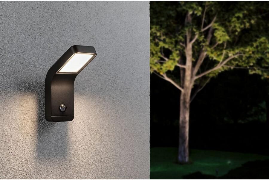 Paulmann Led-wandlamp voor buiten Kulma IP44 90x174mm 3000K 7 5W 500lm 230V Antraciet Aluminium (1 stuk) - Foto 3