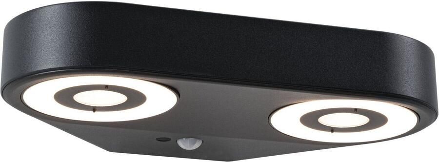 Paulmann Led-wandlamp voor buiten Silma IP44 280x176mm 3000K 2x5 5 2x0 7W 2x600lm 230V Aluminium (1 stuk) - Foto 6