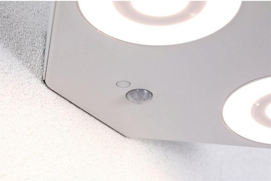 Paulmann Led-wandlamp voor buiten Silma IP44 280x176mm 3000K 2x5 5 2x0 7W 2x600lm 230V Aluminium (1 stuk) - Foto 6