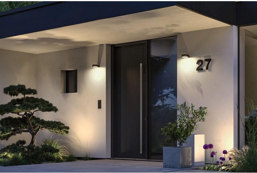 Paulmann Led-wandlamp voor buiten Silma IP44 65x186mm 3000K 5 1x0 7W 600lm 230V Aluminium (1 stuk) - Foto 2