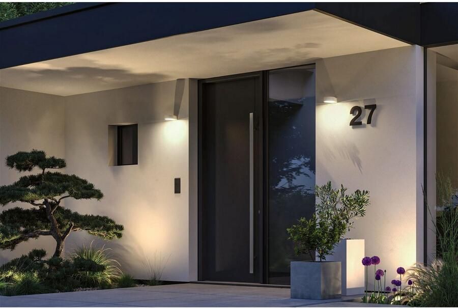 Paulmann Led-wandlamp voor buiten Silma IP44 65x186mm 3000K 5 1x0 7W 600lm 230V Aluminium (1 stuk) - Foto 2