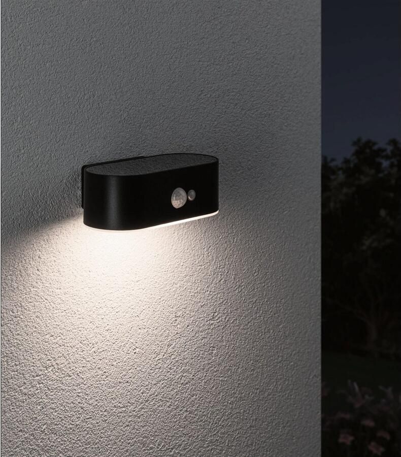 Paulmann Led-wandlamp voor buiten Solar Adya IP44 3000K 200lm Zwart (1 stuk) - Foto 4