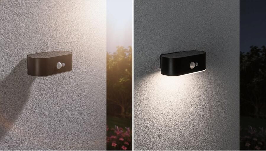 Paulmann Led-wandlamp voor buiten Solar Adya IP44 3000K 200lm Zwart (1 stuk) - Foto 7