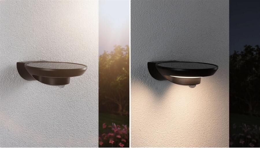 Paulmann Led-wandlamp voor buiten Solar Bordola IP44 180x211mm 3000K 3 5W 220lm Antraciet Kunststof (1 stuk) - Foto 6