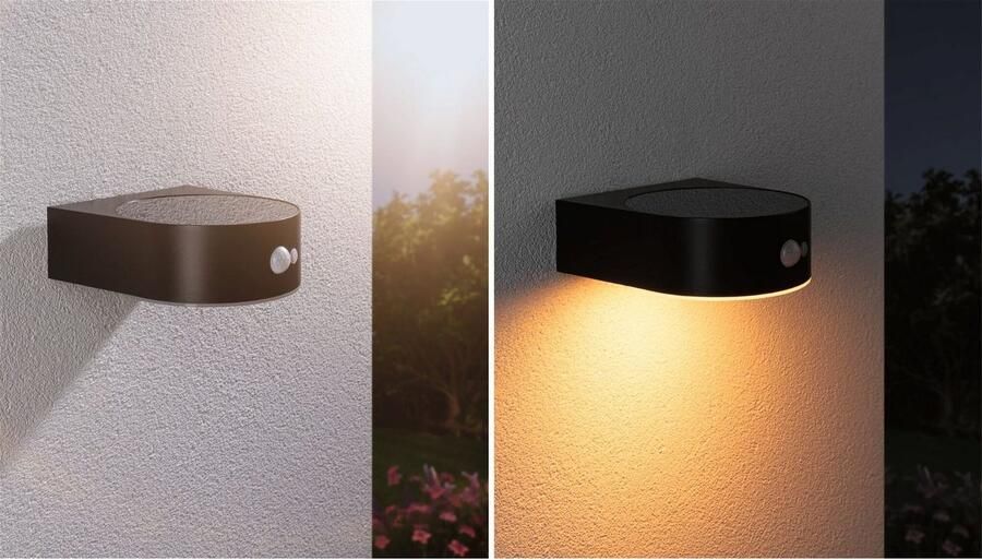 Paulmann Led-wandlamp voor buiten Solar Eileen IP44 2200K 300lm Zwart (1 stuk) - Foto 5