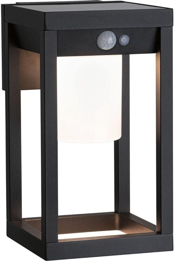 Paulmann Led-wandlamp voor buiten Solar Marisol IP44 3000K 350lm Zwart (1 stuk)