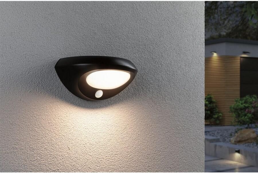 Paulmann Led-wandlamp voor buiten Solar Sorova IP44 230x125mm 3000K 3 5W 220lm Antraciet Kunststof (1 stuk) - Foto 3