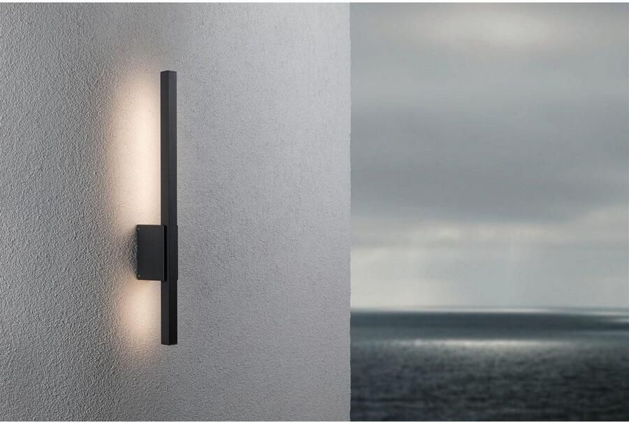 Paulmann Led-wandlamp voor buiten Stan IP44 600mm 3000K 9W 220lm 230V Antraciet Aluminium (1 stuk) - Foto 3