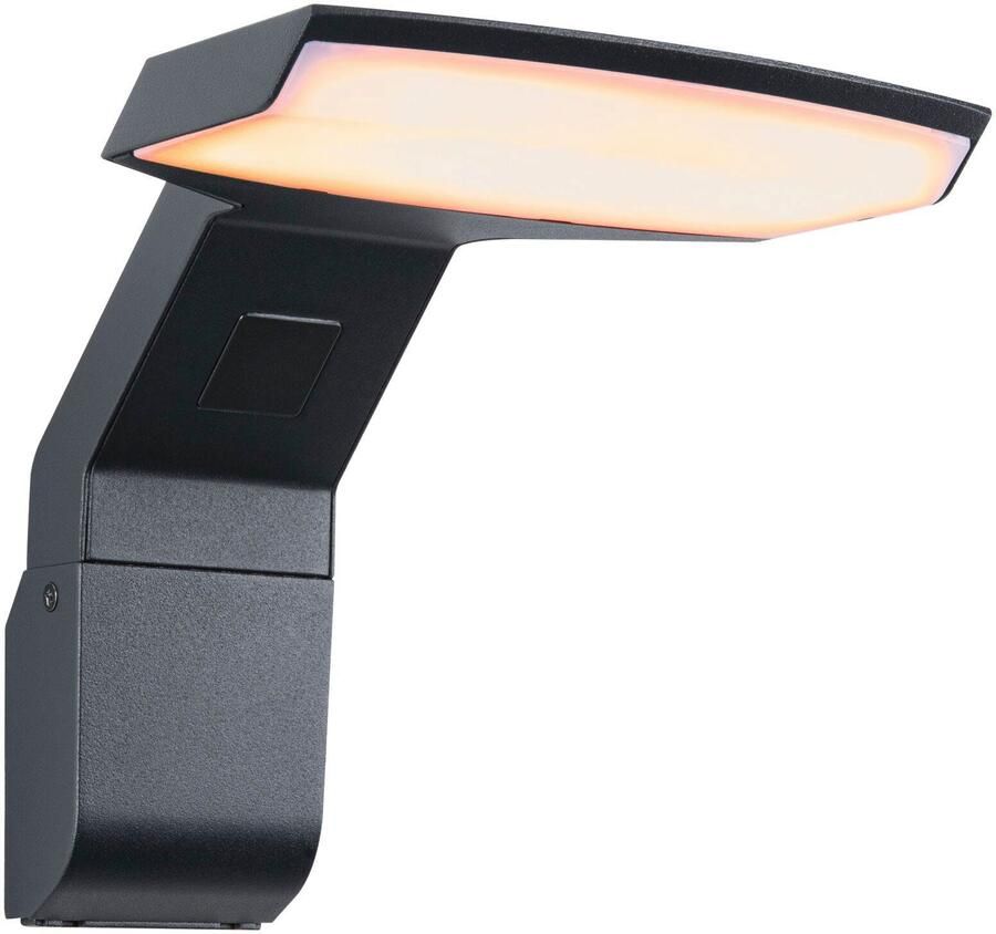 Paulmann Led-wandlamp voor buiten Zenera 230V Antraciet 2.200 3.000 K insectvriendelijk en zeewaterbestendig