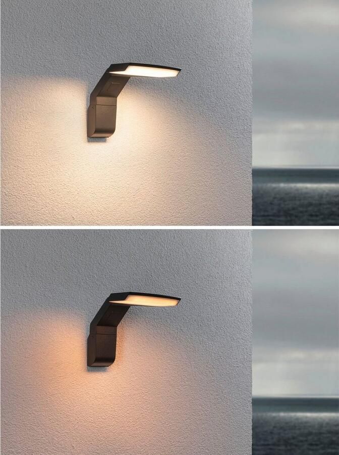 Paulmann Led-wandlamp voor buiten Zenera 230V Antraciet 2.200 3.000 K insectvriendelijk en zeewaterbestendig - Foto 6