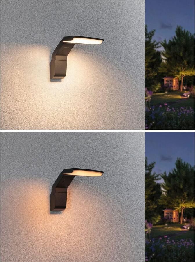 Paulmann Led-wandlamp voor buiten Zenera 230V Antraciet 2.200 3.000 K insectvriendelijk en zeewaterbestendig - Foto 7