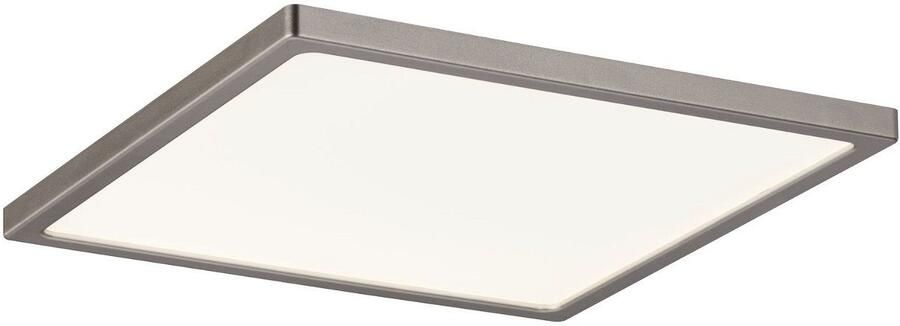 Paulmann Ledinbouwlamp Areo vierkant 180x180mm 11W 770lm 3000K Mat nikkel IP23 Plafondmontage (1 stuk)