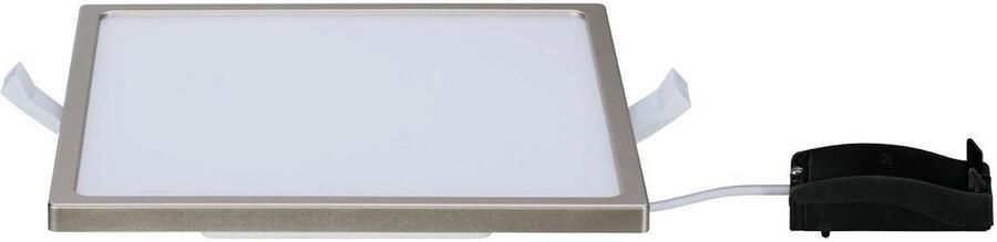 Paulmann Ledinbouwlamp Areo vierkant 180x180mm 11W 770lm 3000K Mat nikkel IP23 Plafondmontage (1 stuk) - Foto 5