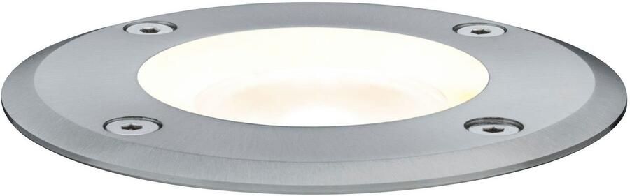 Paulmann Ledinbouwlamp Buiten 230V Bodem IP67 rond GU10 3 5W 140x140mm RVS Metaal (1 stuk) - Foto 7