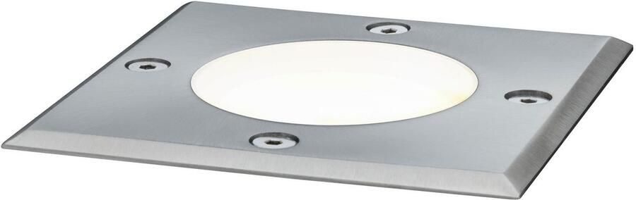 Paulmann Ledinbouwlamp Buiten 230V Bodem IP67 vierkant GU10 3 5W 108x108mm RVS Metaal (1 stuk) - Foto 7