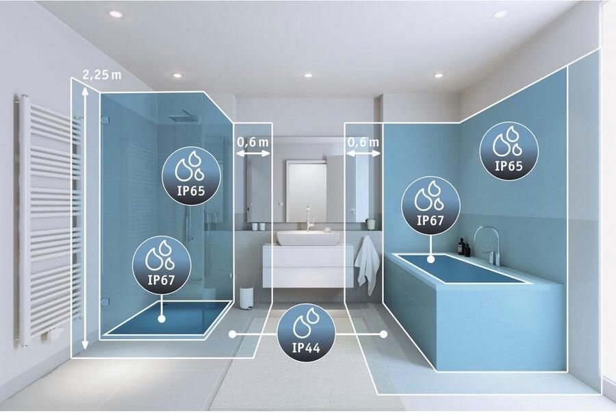 Paulmann Led-wandlamp Selection Bathroom LED Wandlamp Nembus IP44 3000K 230V 11 2 W (1 stuk) - Foto 3