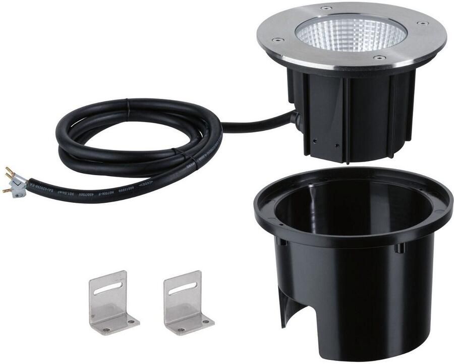 Paulmann Ledinbouwlamp Durea IP67 rond 153mm 3000K 8W 530lm 230V roestvrij staal metaal (1 stuk) - Foto 2